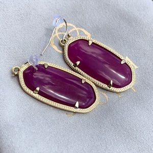 ❌SOLD❌ Kendra Scott “Elle” Purple Jade/Gold